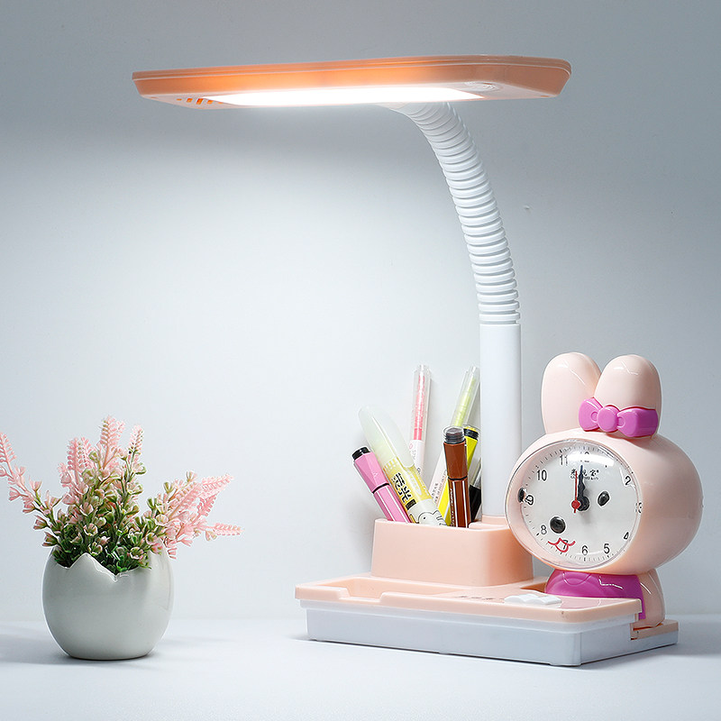Student desk lamp eye protection desk learning special cartoon cute girl dimmable vision protection eye protection Children's desk lamp