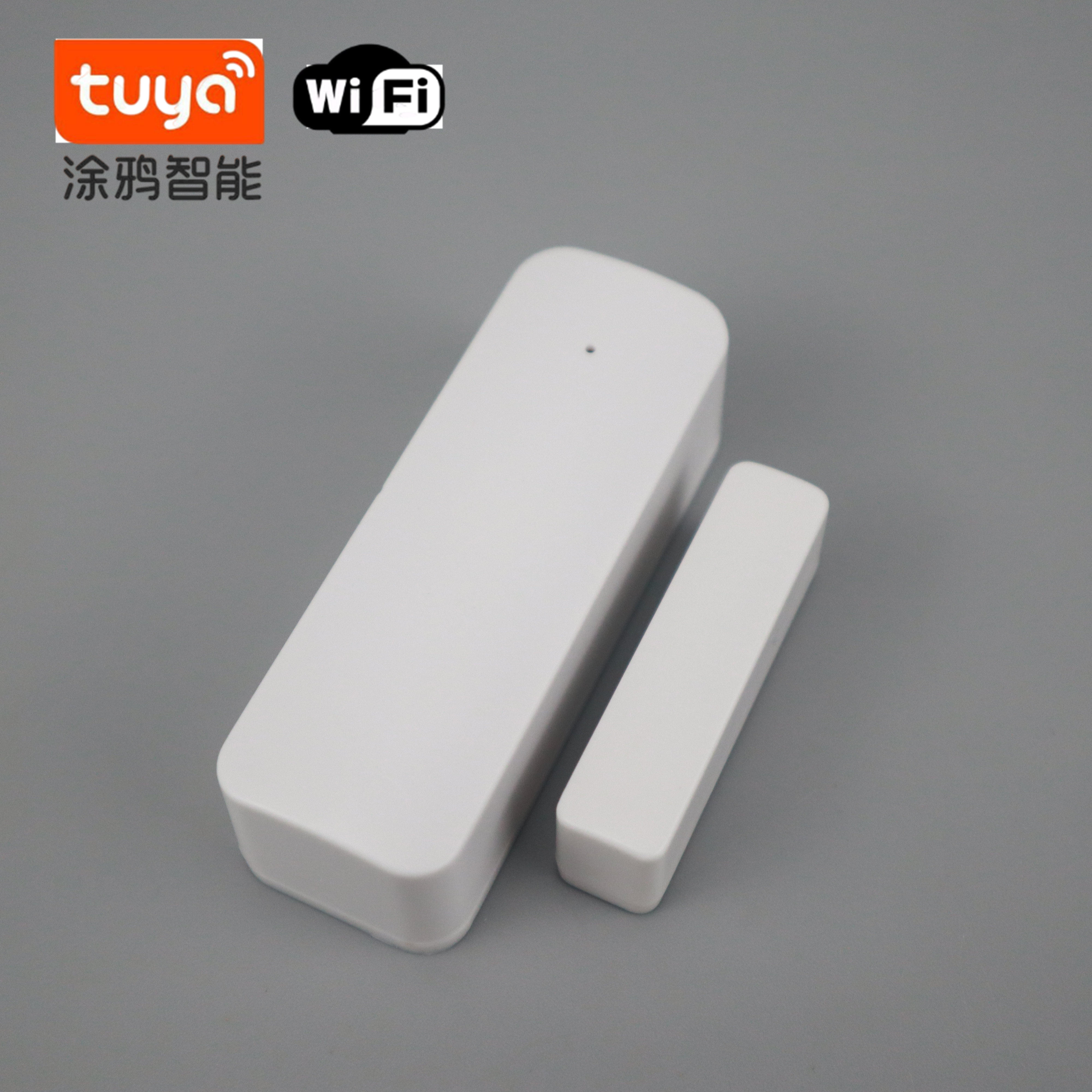 Tuya Tuya smart door magnetic linkage APP home WIFI door magnetic remote alarm reminder alexa google