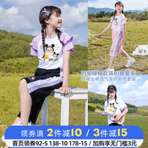 Girl Clothing Summer Suit Trendy Ocean Gas Children Sports Summer Clothing Fried Street Tennis Red CUHK Children Women Dress Summer Style Short Sleeves