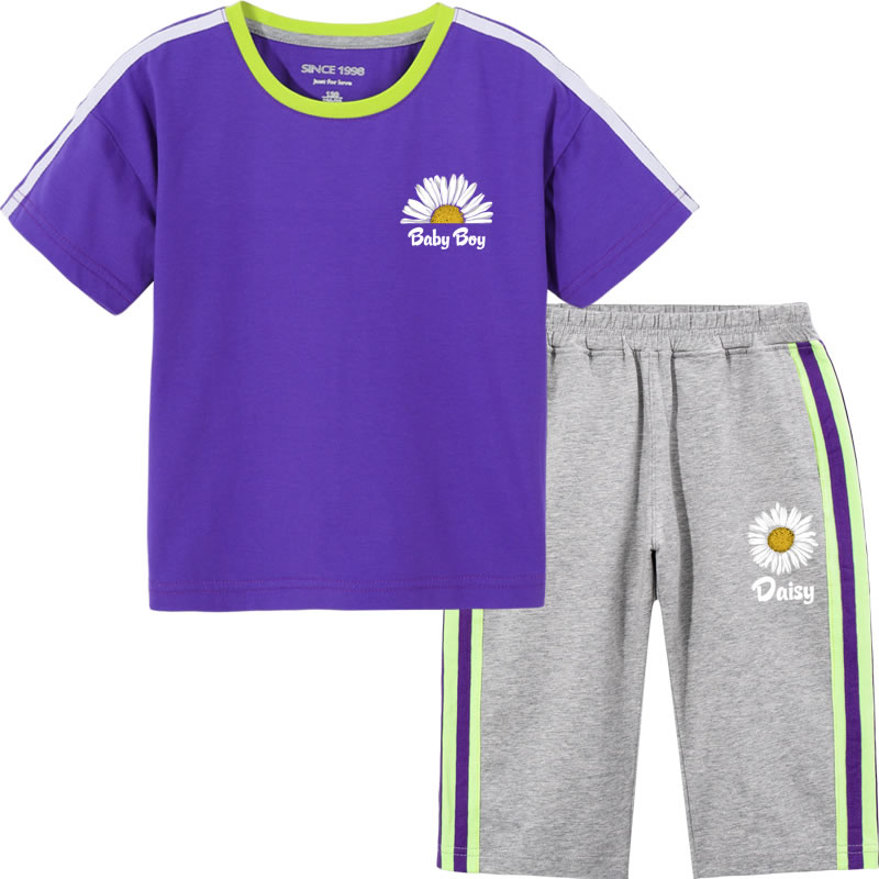 Beita trẻ em Outfit 2020 New Summer Set 3 bé trai 6-Year-Old Kids Summer thời trang thể thao hai mảnh.