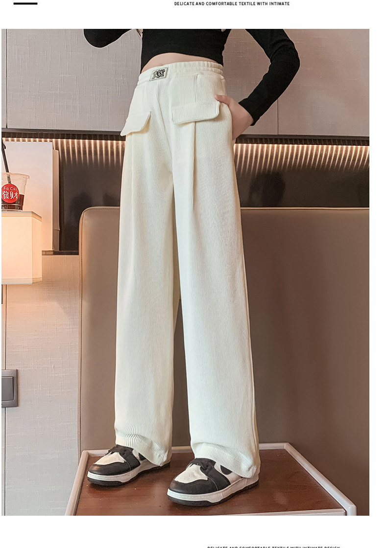 Осенние детские штаны, коллекция 2023, подходят для подростков, свободный прямой крой Kaida 