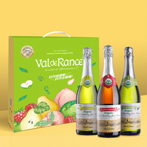 Manchu Slow Grammar National Vodian Raspberry Fragrant Pear Flower Flavor Free Sparkling Wine 750ml * 3 bottles gift box