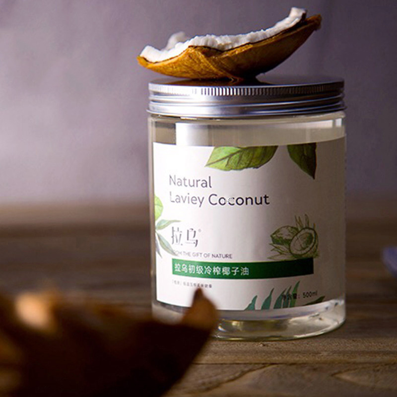 Maneat Slow Lau Natural Primary Cold Pressed Coconut Oil 500ml Press Cooking Oil Hair Care Essential Oil