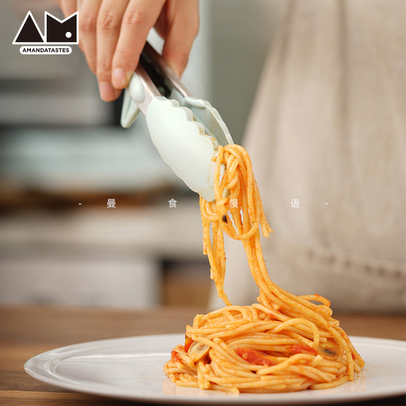 Man food slow language household kitchen silicone food clip Steak food clip Barbecue clip Baking anti-scalding