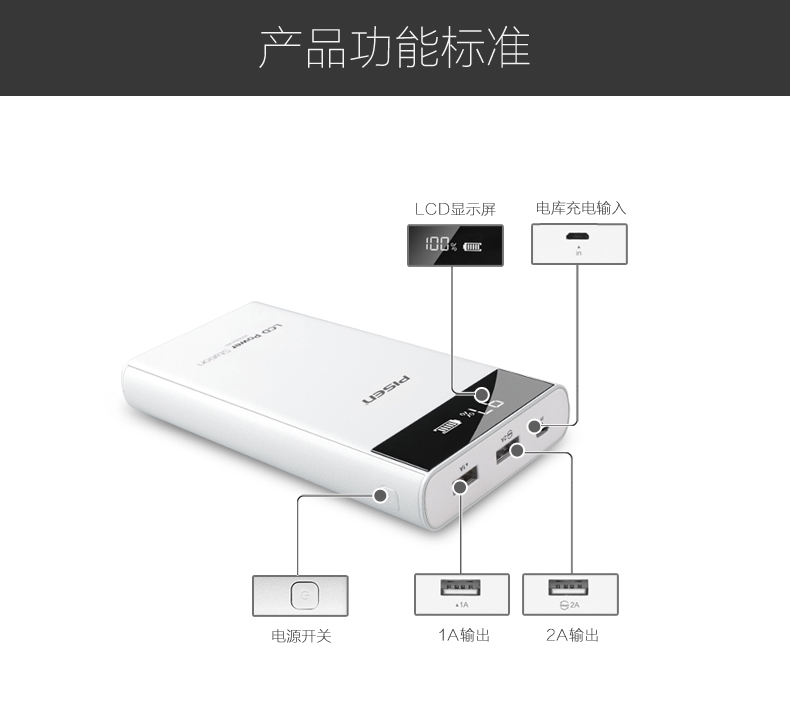 Sản phẩm thắng sạc kho báu 20.000 mA kép USB điện thoại di động cầm tay Thư viện điện 20.000 cá nhân LOGO tùy chỉnh sạc kho báu phổ điện thoại di động sạc 2A thích nghi của Apple Andrews - Ngân hàng điện thoại di động sac du phong