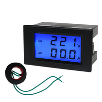 LCD D85-2042A AC200-450V AC100A black shell AC current voltmeter AC80-300V