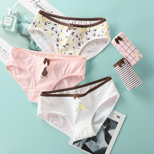 【彼尔丹】日系女士纯棉内裤5条装