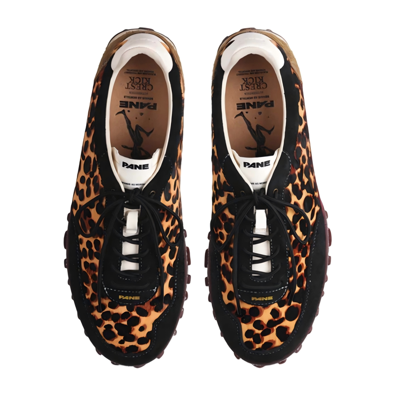 In-Stock Authorized Pane Feng Yue Series Leopard Print Zebra Print Retro Sports Casual Shoes Unisex