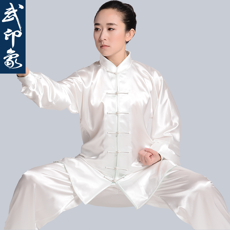 Martial Impressions Tai Chi Costume Women's Summer South Korea Silk Tai Chi Performance Suit Men's Morning Practice Costume taijiquan Martial Arts Suit Martial