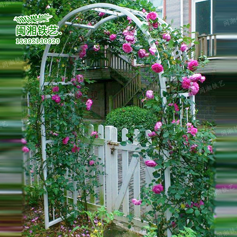 Flower arch flower stand Garden arch flower stand Wrought iron flower