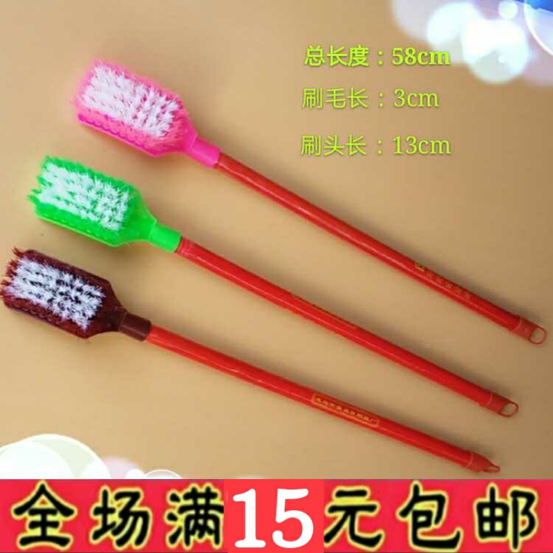 Large number of wood put square toothbrush head toilet brush Makeup Room Toilet Brush dead angle Domestic cleaning with plastic brush