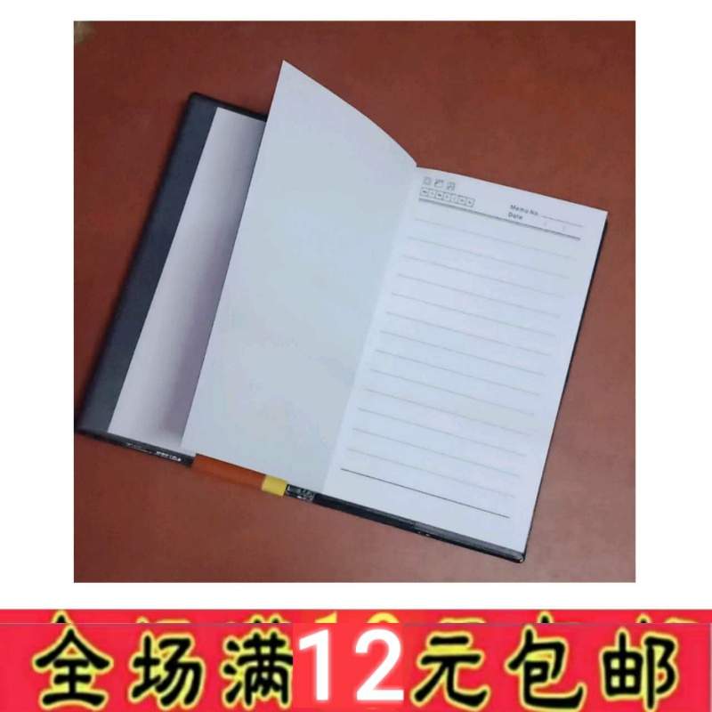 Advanced Notepad Thin Xiaohei Notepad Phone Book Leather Black Pen Counting Book Office Pocket Notebook Portable Manual