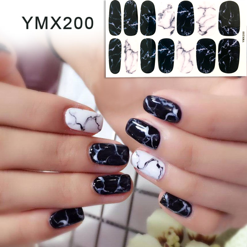 Nail Sticker Nail Sticker Full Sticker Không thấm nước Kéo dài 3D Nail Sticker Nail Art Đính Trang sức Công cụ Bốn máy mài nail