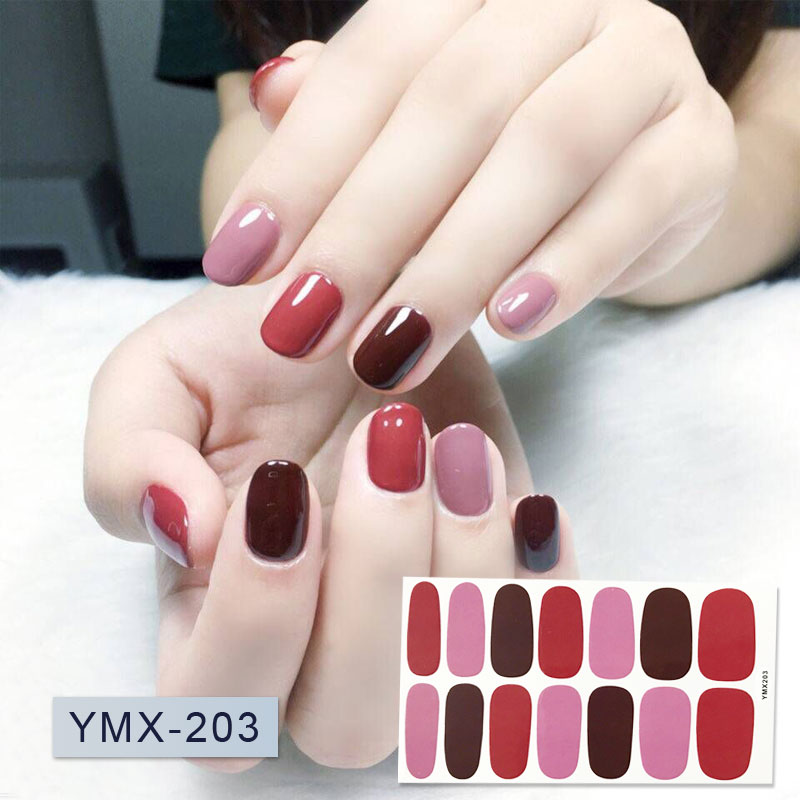 Nail Sticker Nail Sticker Full Sticker Không thấm nước Kéo dài 3D Nail Sticker Nail Art Đính Trang sức Công cụ Bốn máy mài nail