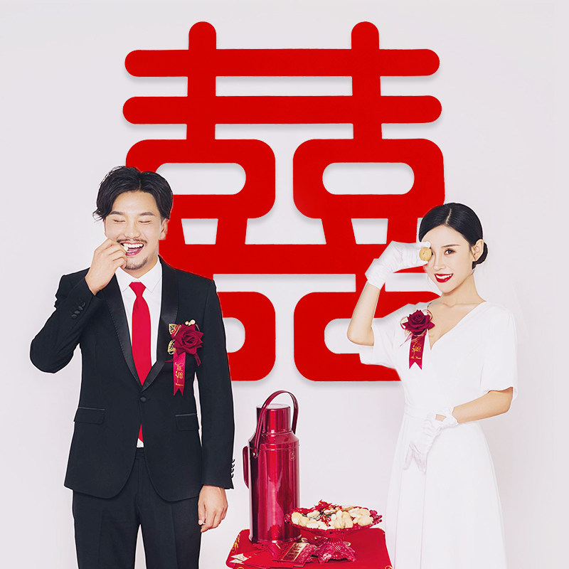 Wedding pressing doll wedding ceremony ceremony with large - scale hilab wall - tip bedside wedding door to wedding door happy window