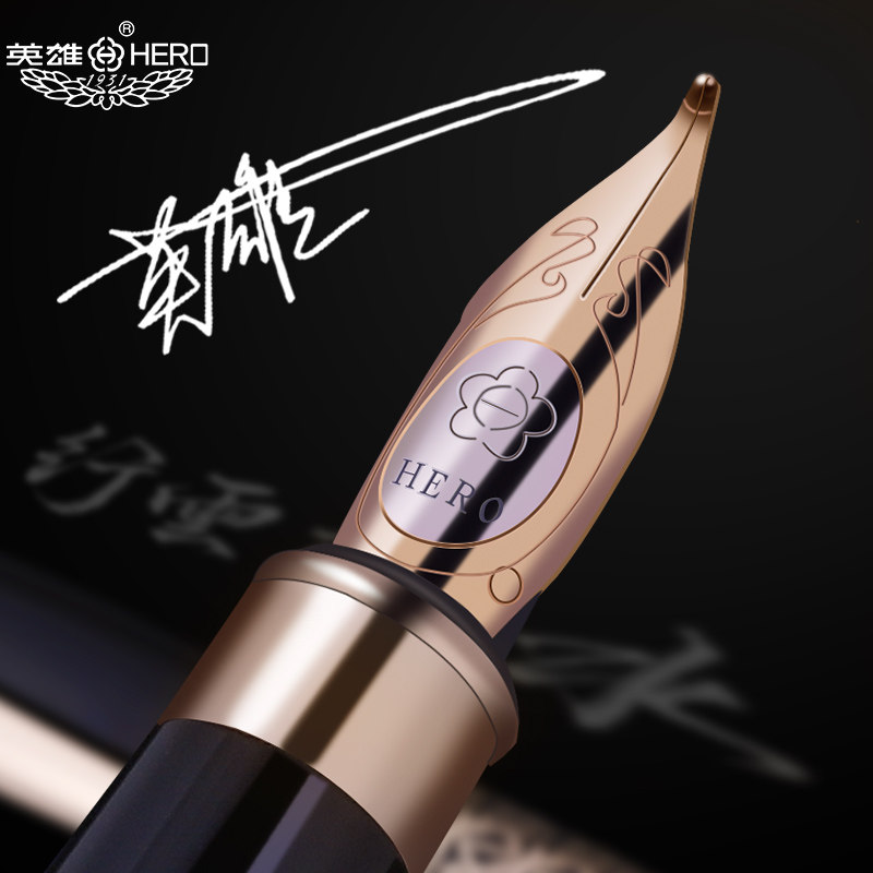 HERO Hero Card Pen pen 1311 Three pen heads ink gift boxes Gift Gift Giving students Private practice words Writing business Gift pen lettering adult men's high-end official specialty stores
