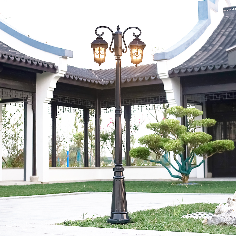 Landscape lights Home 220v lawn street lights Villa garden outdoor waterproof outdoor courtyard 3 meters community high pole lights