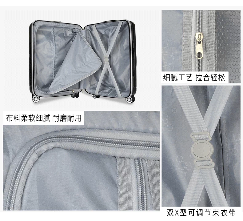 PB siêu nhẹ xe đẩy trường hợp nữ vali nhỏ hành lý phổ bánh xe 20 inch nội trú nam nam chống xước duy nhất cực kéo hộp du lịch - Va li