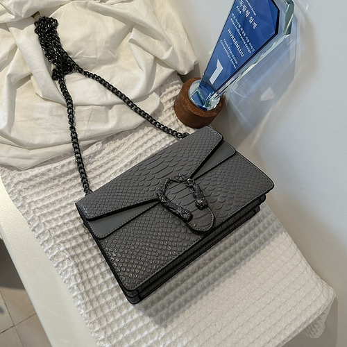 Сумка подмышку, модная цепь, сумка на одно плечо, городской стиль, крокодиловый принт