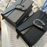 Сумка подмышку, модная цепь, сумка на одно плечо, городской стиль, крокодиловый принт