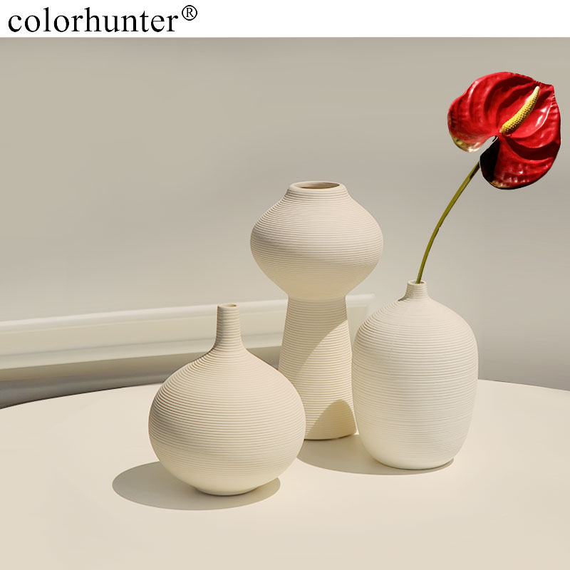 In short ceramic vase in Yu Feng Shui Pei Vase plug-in Vase Superior Light Luxury Desktop Decoration Living Room