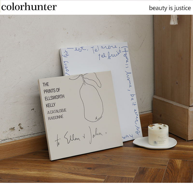 In simple frame-free decoration painting abstract art wall hanging painting minimalist handdrawing home decoration desktop