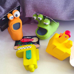 ສິນຄ້າໃໝ່ຂາຍດີ MISSPET Poly latex vocal pet dog bite-resistant molar companion toy building block animal