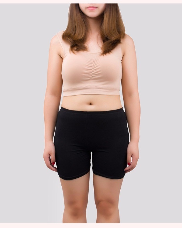 Thiếu niên cotton mỏng phần mỡ mm cộng với phân bón XL áo vest nhỏ chất béo nữ sinh trung học đồ lót quần lót ren