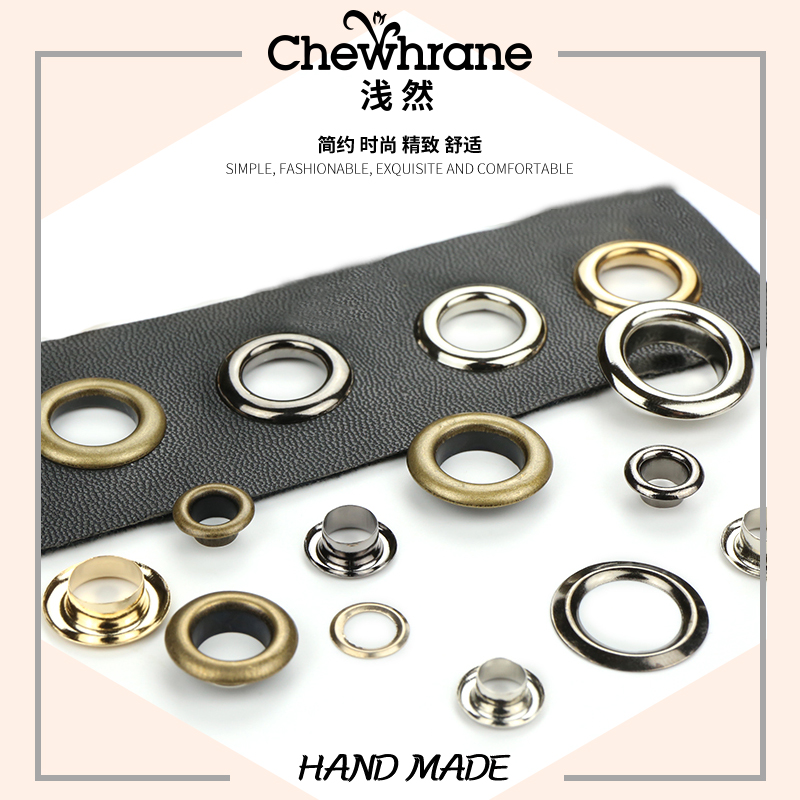 Air eye loop buckle belt rivet hollow button fisheye canvas shoe hole stud clothes bag bag air eye button accessory button