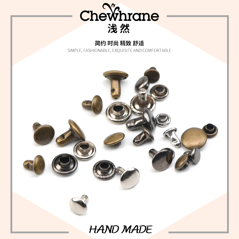 Leather bag button double sided stud sandals accessories button press buttons free sew leather belt bag stud buckle tool shoe decorative buckle