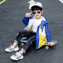 Boys Jackets Spring and Autumn 2020 New Childrens Style Spring Clothes Middle Childrens Handsome Korean Jackets Mid-Length Windbreakers