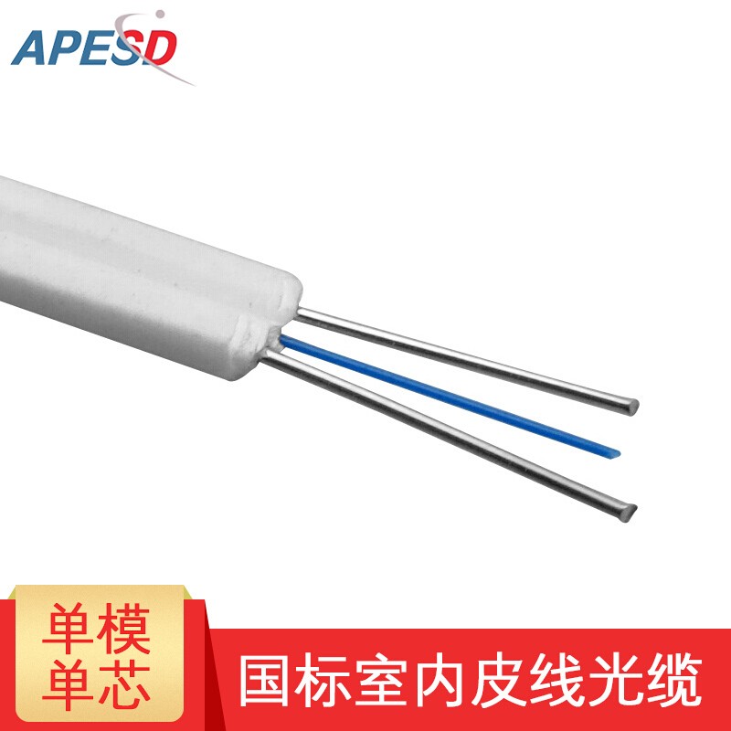 APESD leather cable indoor and outdoor fiber optic cable single-mode single-core double-core outdoor extension cable cable home line