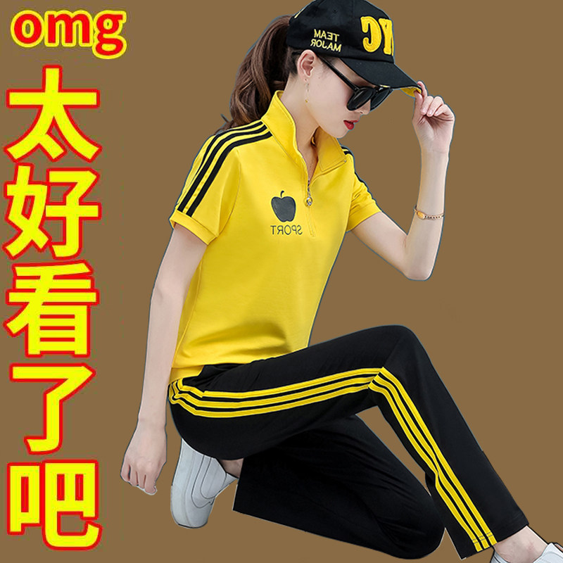 361 Sports Suit Women's Summer Short Sleeve Jordan No T Shirt Clothing Casual Two-style Flipped Half Sleeve Pure Cotton Thin