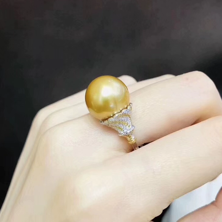 Phụ kiện tự làm S925 sterling bạc ngọc trai nhẫn ngọc trai trống cài đặt nhẫn retro tuyệt đẹp vật liệu bán thành phẩm - Nhẫn