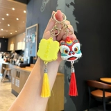 Праздничнный брелок, подвеска для ключей, аксессуар, коллекция 2023, китайский стиль, год кролика, подарок на день рождения