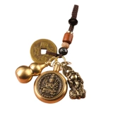 Чистый бронзовый двенадцать зодиака, чтобы превратить деньги ключевые прямы