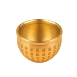 Латунная ёмкость для риса, медный декор, пепельница для гостиной, домашний декор, копилка для денег