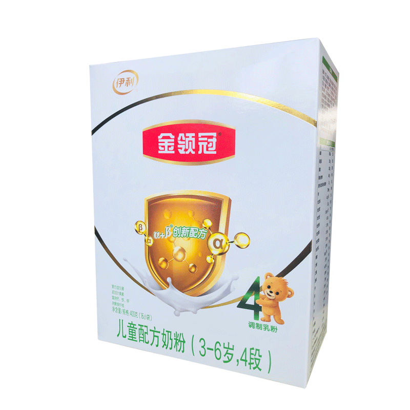 5 boxes) Illkin collar crown 4 paragraphs 400 gr portable boxed powdered milk 3-6 years old Child growth formula student