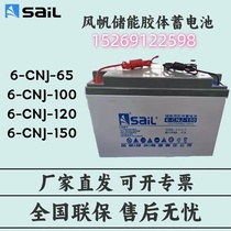 Sail gel battery 6-CNJ-65 100 lead solar street light dedicated for communication base station