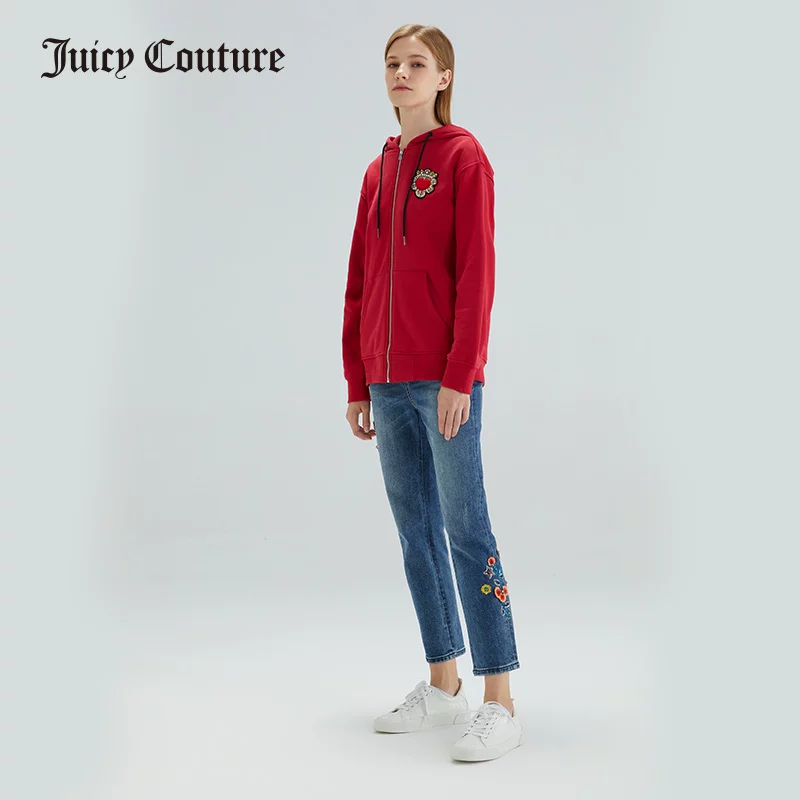 Осенняя куртка Juicy Couture, связанный короткий свитшот для отдыха
