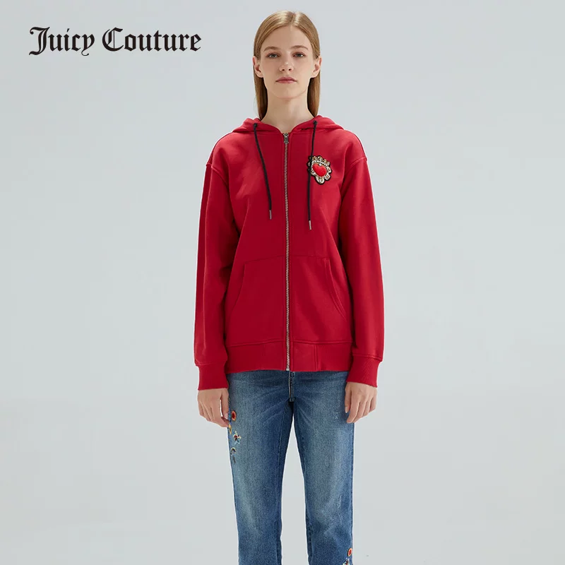 Осенняя куртка Juicy Couture, связанный короткий свитшот для отдыха