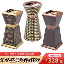 European-style small waist trash can high-end luxury ash bucket hotel lobby KTV stairway entrance ash bucket