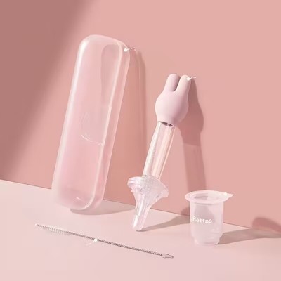 贝肽斯挤压式婴儿防呛硅胶喂药器
