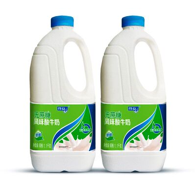 得益无蔗糖大瓶桶益生菌酸奶桶装整箱1.1kg*2桶乳制品酸牛奶