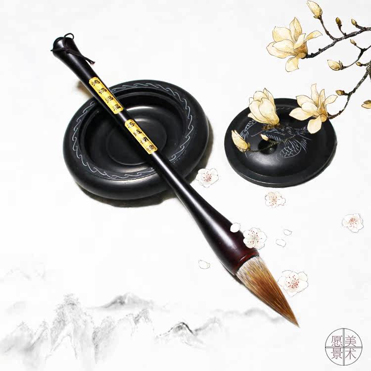 Honghe Blessing Lian Lake Pen and Brush Brush garlic Head pens in big block in block letters The book Euro body writing brush