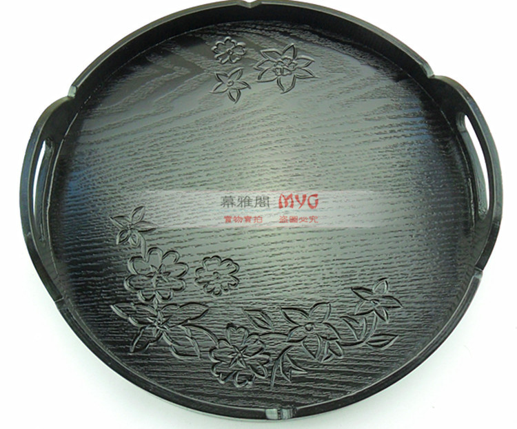 Quốc gia sakura khay rỗng trà bằng gỗ đặt khay trà Hàn Quốc sáng tạo khay đĩa tấm gỗ thìa gỗ