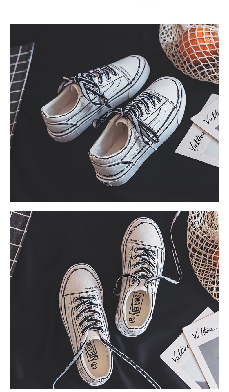 Giày vải mùa thu Giày nữ sinh viên Phiên bản Hàn Quốc của Yamamoto gió thể thao hoang dã cổng retro gió chic siêu lửa giầy thể thao