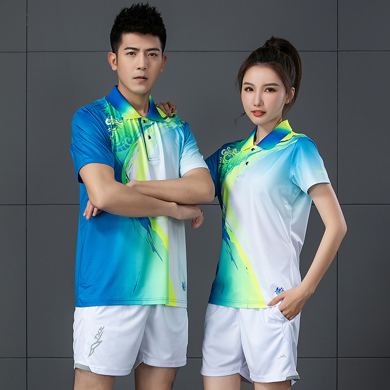 Summer Badminton Suit Men And Women's Air Volleyball Clothes Suit Table Tennis Uniform Speed Dry Short Sleeve Sportswear Custom Group Purchase