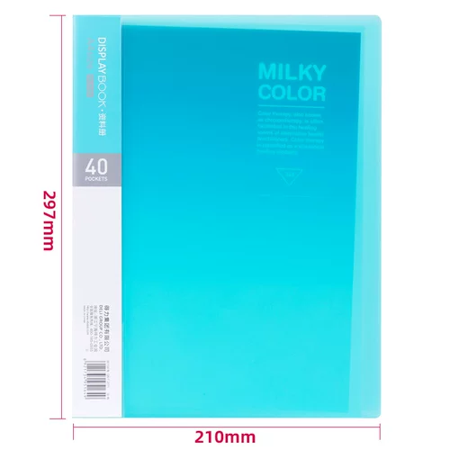 Цвет LISE Transparent A4 Книга данных маленькая свежая конфеты.