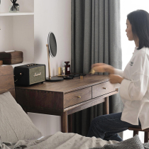MIKO dresser black walnut Japanese style northern European modern small apartment bedroom dressing table ins Cherry solid wood table